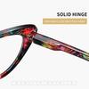 Moda mujer gafas de lectura tipo ojo de gato hombres presbicia anti luz azul gafas