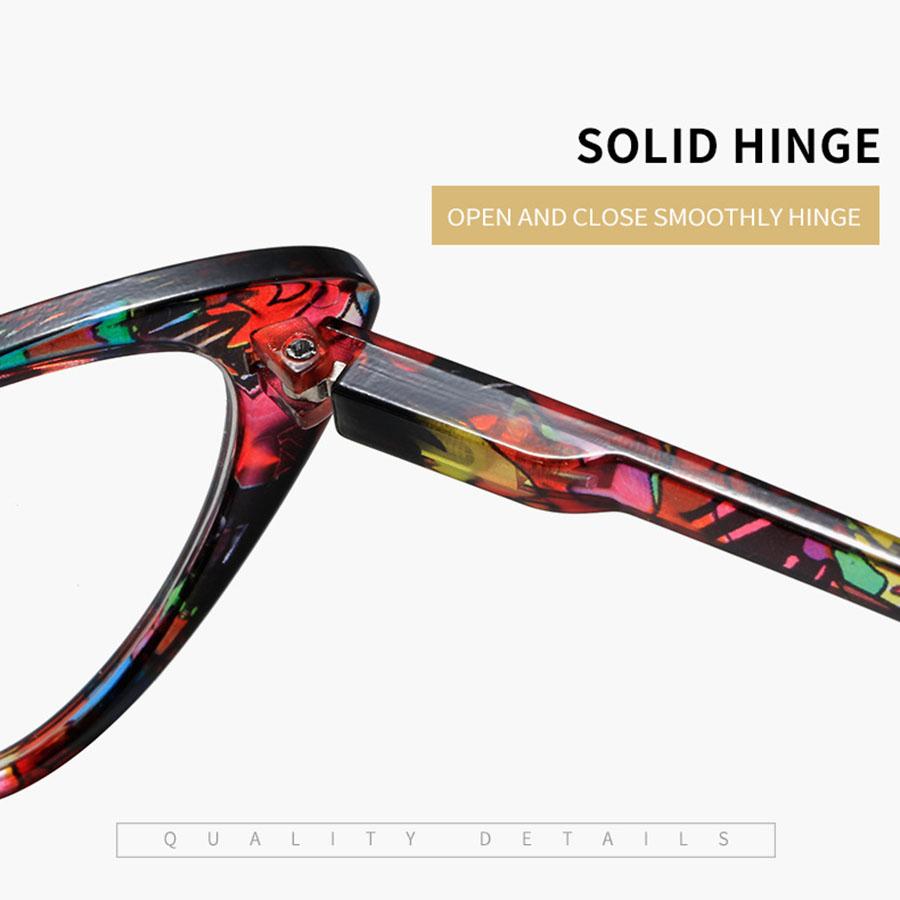 Moda mujer gafas de lectura tipo ojo de gato hombres presbicia anti luz azul gafas