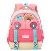 Fashion Blocked Color Design Cartoon Bear And Eye Printed Backpack Children