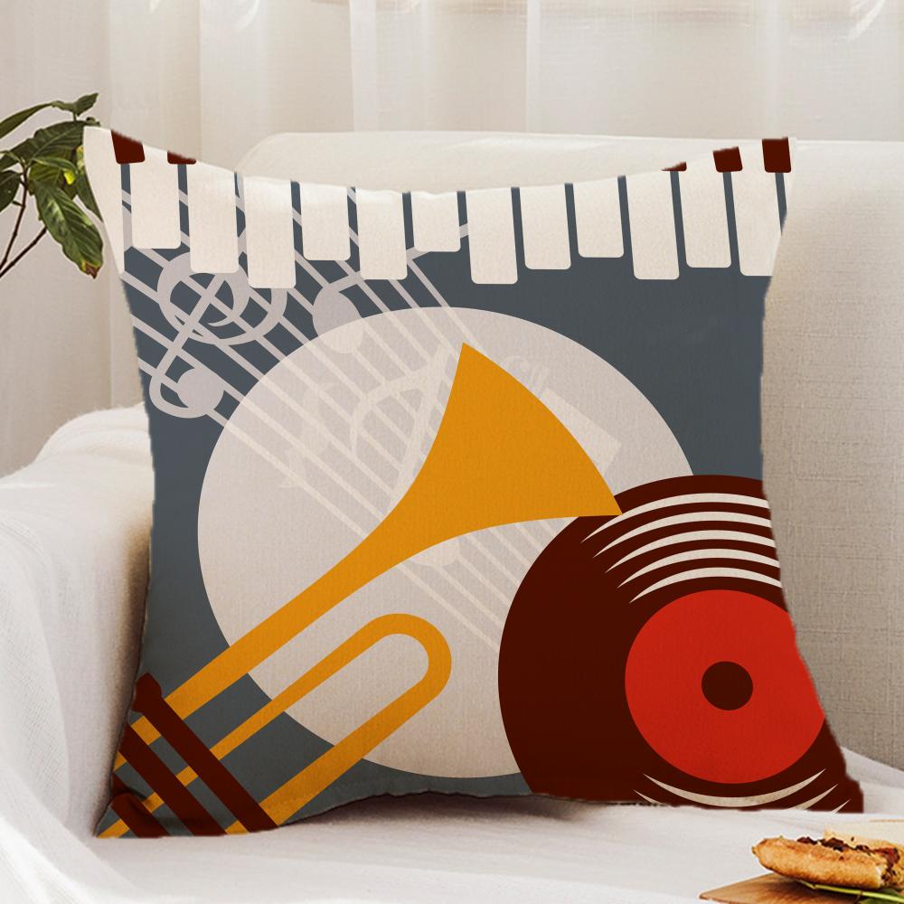 Retro Speaker Piano Rock Cushion Cover Premium Comfort Reversible Pillow Cover - Dual - Use Design for Home & Car