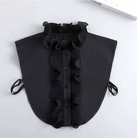 

Корейский воротник-стойка для женщин, завязки спереди рубашки, съемный воротник, платье-стойка, свитер, накладной воротник для девочек, аксессуар Fuax Cols