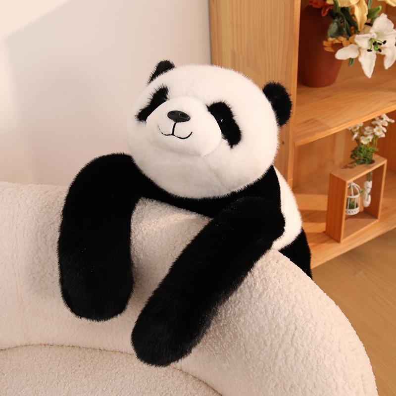 Kawaii Animal Soft Plush Toys Long Lying Panda Raccoon Sloth Plushies Animal Dolls Gifts For Friends