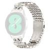 Watch Band for Samsung Galaxy Watch3 41mm/Watch Active2 44mm/40mm 7-Bead D-Shape Rhinestones Decor Stainless Steel Colored Watch Strap