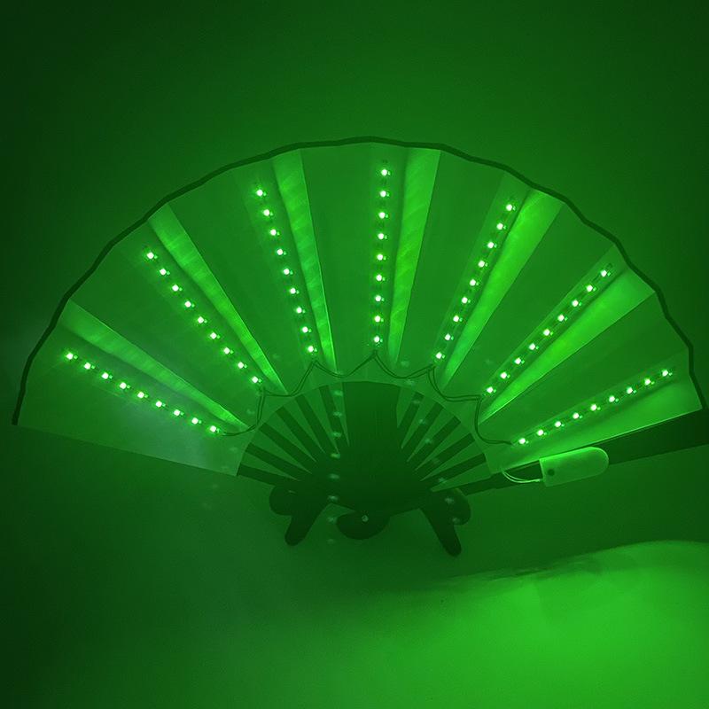10-Inch LED Luminous Folding Dance & Disco Fan for Bodybuilding, Bars, and KTV Atmosphere