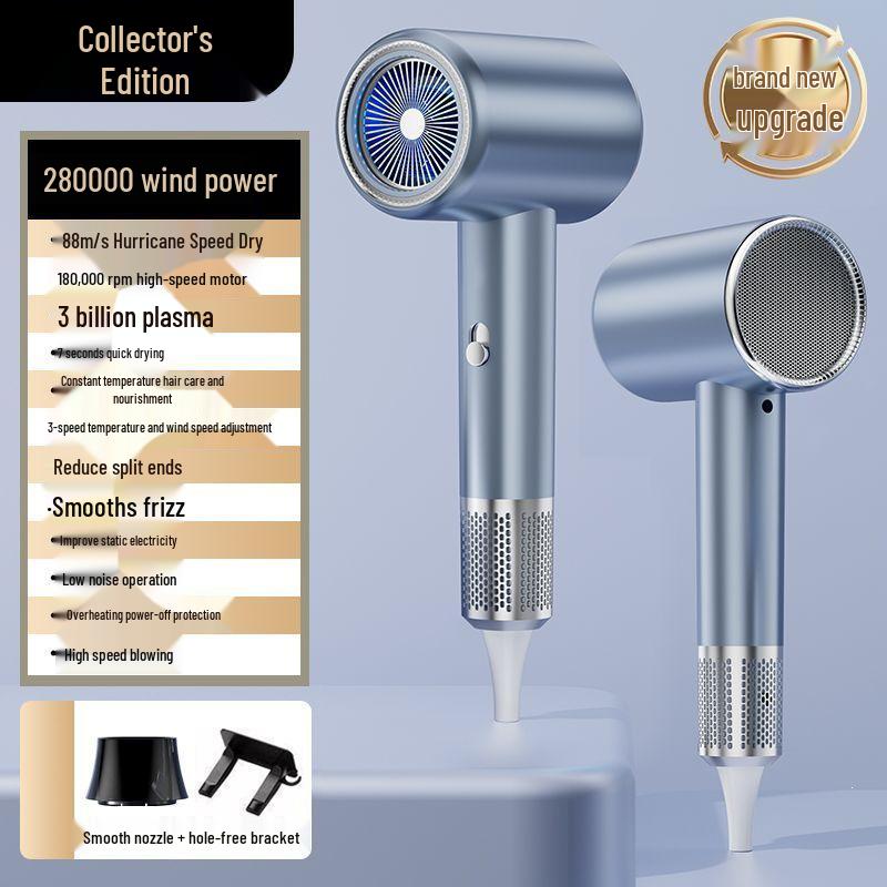 High-Speed Silent Hair Dryer with Negative Ion Technology for Quick Drying at Home or Salon