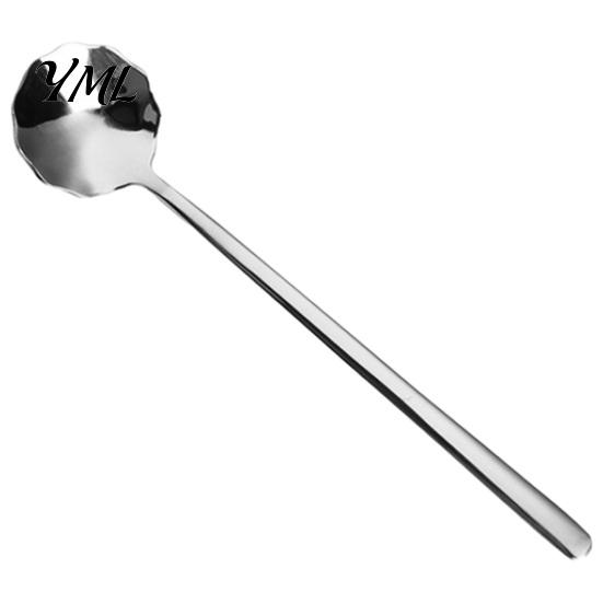 Safe Baby Feeding Utensils 304 Stainless Steel Lace Dessert Spoon, Coffee Stirring Spoon Cutlery for Kids, Metal Teaspoon Home Kitchen Cafe