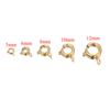 10pcs Gold Color Stainless Steel Round Claw Spring Ring Clasps Hooks for DIY Jewelry Making Necklace Connector Bracelet Supplies