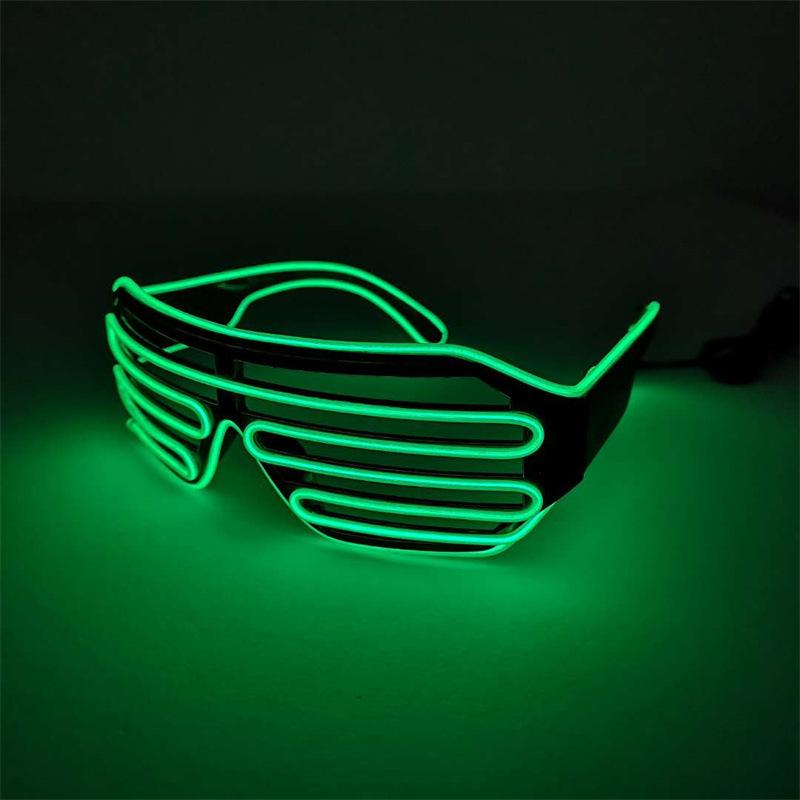 

Флуоресцентные EL светящиеся очки-жалюзи в венецианском стиле для вечеринок и танцевальных мероприятий