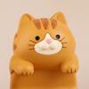 1Pc Japan Style Glasses Mobile Phone Holder Stationery Desktop Cat Decoration Collectible Home Decor Resin Craft Ornaments