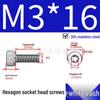 304 Stainless Steel Hex Socket Head Cap Screws, Cylindrical Head, DIN912.