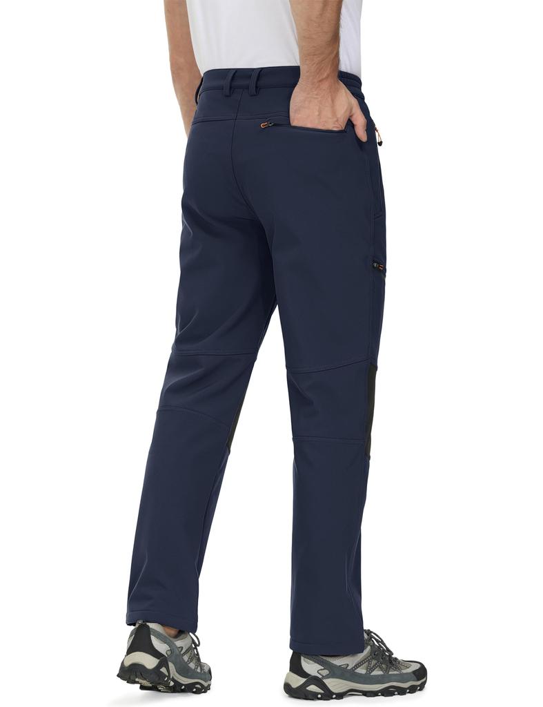 MAGCOMSEN Thick Hiking Windproof and Work Plus Sizes Size 2XL Men's Fleece-Lined Pants, Cold-Resistant, Pants, Available, Fishing, Camping, Skiing,
