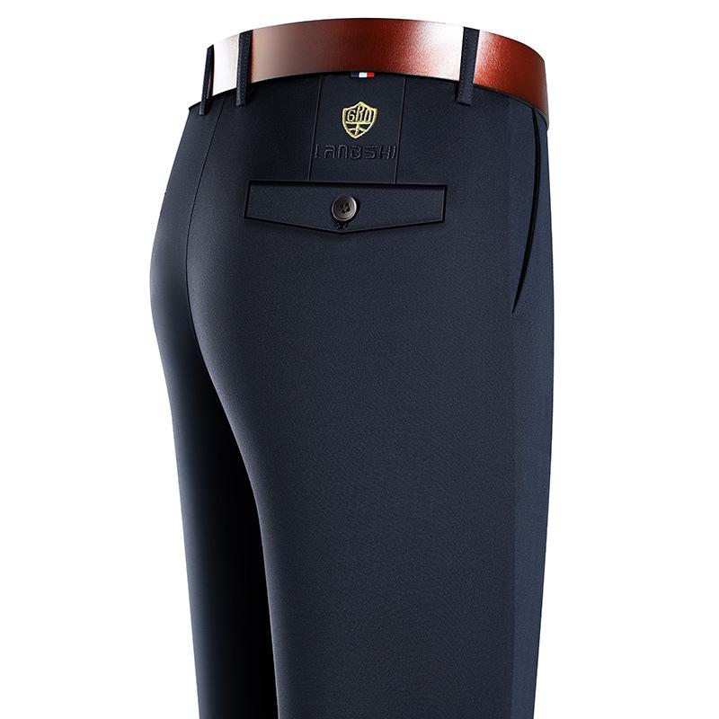 

Men s Summer High-Waisted Straight-Leg Elastic Trousers for Business and Casual Wear 33 (Waist 2.60 ft)