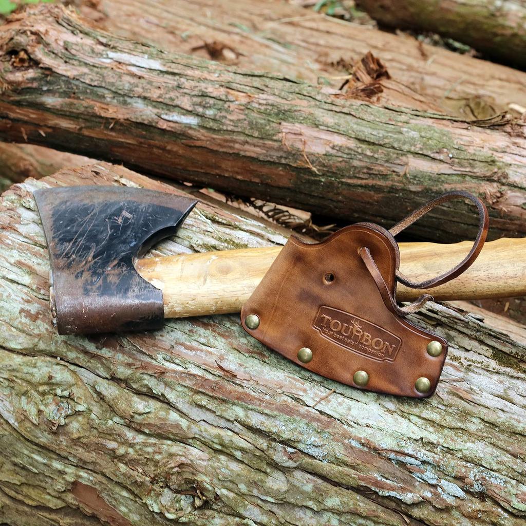 TOURBON Beil Klingenschutz und Nackenschutz Set