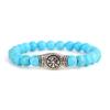 Noter Retro Men Bracelet 8mm Stone Beaded Braslet 5 Colors Available Meditation Healing Viking Hand Accessories Pulseria Hombre