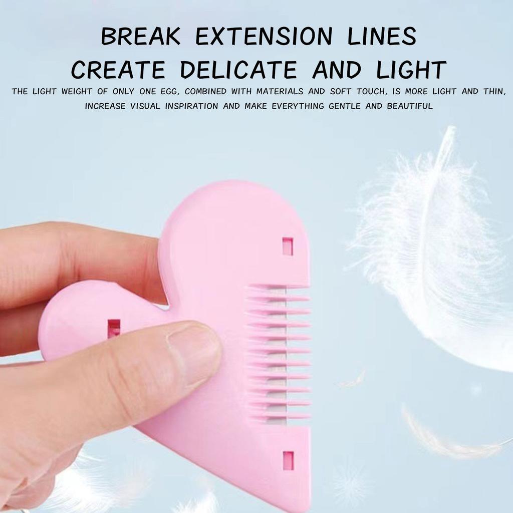 Heart Shape Thinning Hair Cutting Comb Pubic Hair Brushes Trimming Tools Thinning Scissors