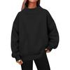 1116 New European beautiful women's sweatshirt long-sleeved turtleneck sweatshirt casual sweater fleece top