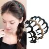 1/3Pcs Women Headband Wide Elastic Non-Slip Teeth Design Hair Hoop No Hair