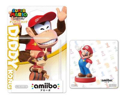 Amiibo Diddy Kong Mario Original-Aufkleber enthalten (Super Series) [Bonus]