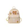 Schoolbag new striped backpack student schoolbag commuting large capacity high value cute backpack simple small fresh schoolbag
