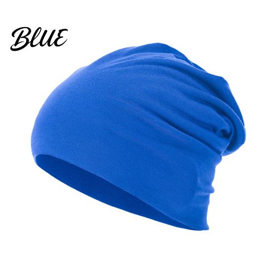 Windproof Spring And Autumn Headwear Slouchy Hip-Hop Hat Solid Color Soft Chemo Headwear Breathable Fabric Sun Protection Hat Lightweight Cancer Cap