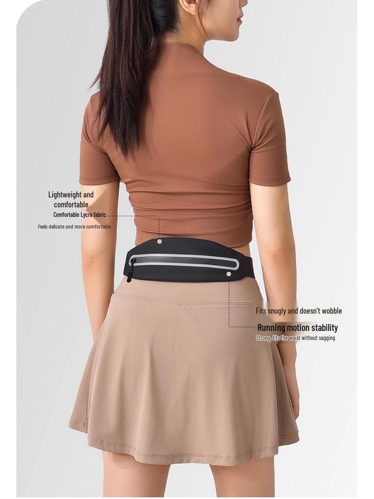 Unisex Waterproof Slim Running Belt: Multifunctional Phone Pouch for Outdoor Sports, Cycling, and Fitness