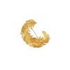 French Three-dimensional Feather Brooch for Women, Retro and Light Luxury Feather Brooch with A Niche Design Sense