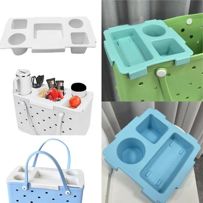 Obere Tassenhalter-Ablage Outdoor Strand Eva Obere Tasse Handy-Ablage Auslaufsicheres Silikon Für Bogg Bag Abdeckung Halter Ablage Aufbewahrungsbox