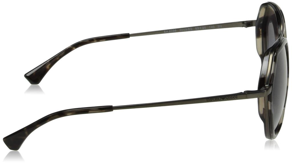 Emporio Armani Matte Havana Size 0EA2098 Women's Gunmetal/Grey Sunglasses, 53,
