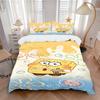 Spongebob Friends Print 3Pcs Bedding Setduvet Cover With 2 Bedropillowcase Home Birthday Gift