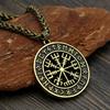 Vegvísir Viking Compass Necklace Nordic 134