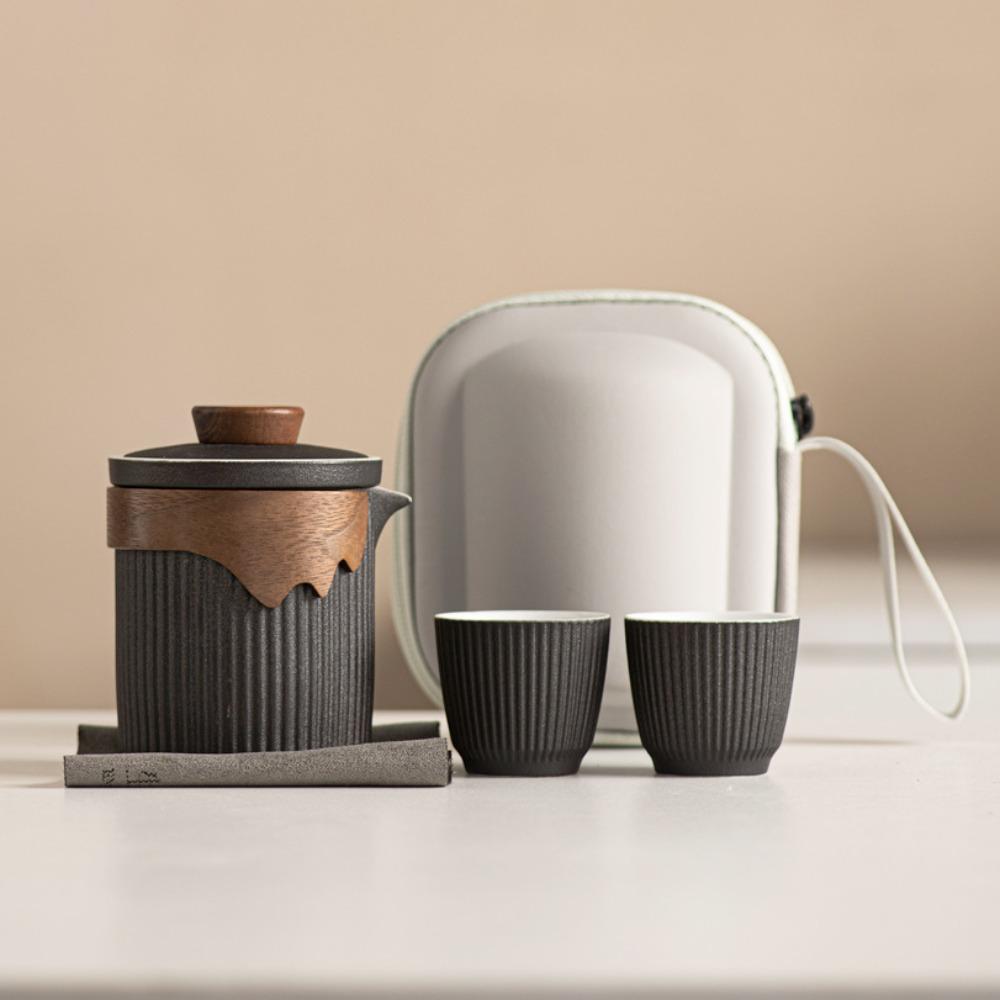 Ceramic Portable Travel Tea Set Business Banking Company High-end Gifts