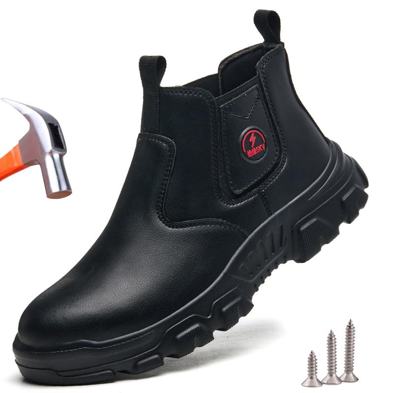 Insulation 6KV Work Safety Boots Men Waterproof Indestructible Work Shoes Black Security Protection Safety Shoes Footwear