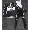 Winter Cycling Kit Thermal Fleece Long Sleeve Jersey Bib Pants Set Road Bike Outdoor Ride
