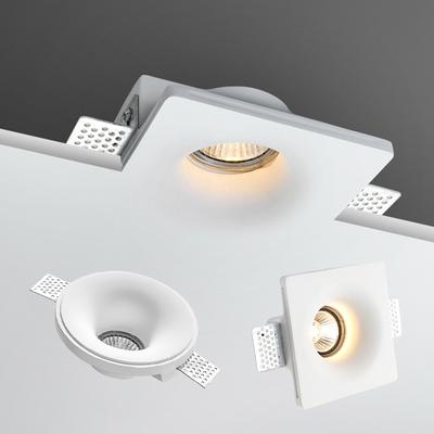 Embedded Gypsum Tube Lamp GU10 LED Anti Glare Embedded Frameless Spotlight Living Room Bedroom Aisle Ceiling Light