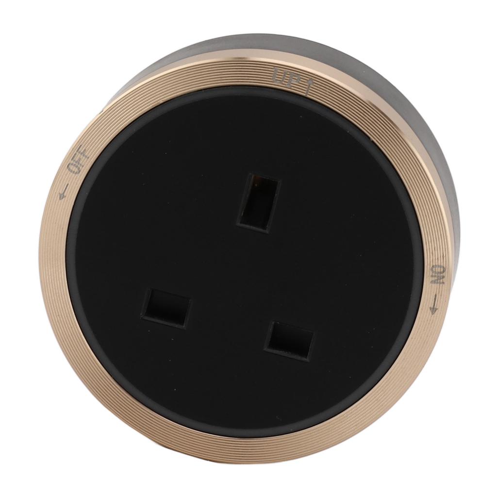 13A Power Track Socket Removable Electric Outlet Slide Guide Adapter for Home Bedroom Kitchen