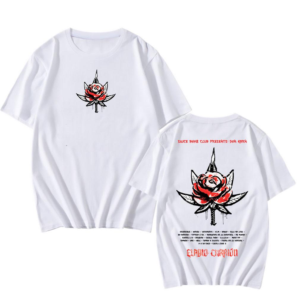 Футболки DON KBRN Eladio Carrin с коротким рукавом летняя хлопковая футболка для мужчинженщин повседневная хип-хоп унисекс уличная мужская одежда XS 1853₽
