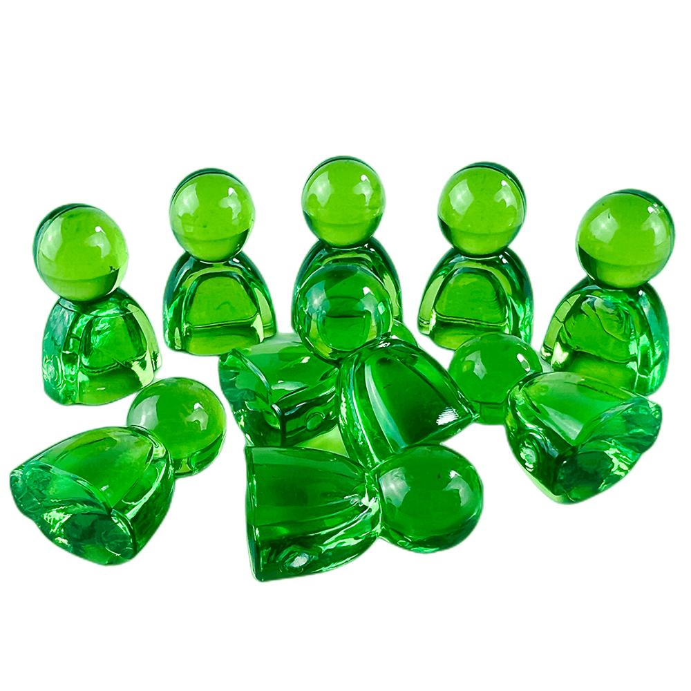 Acryl Spiele Marker 10 stücke Farbige Transparent Humanoiden Schach Stücke Brettspiel Zubehör