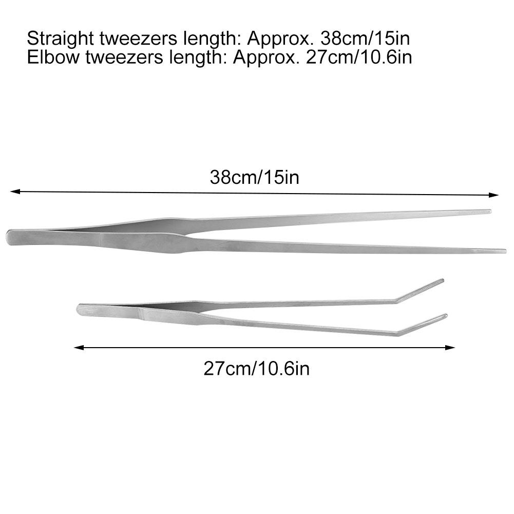 Fish   Aquarium Water Plants Planting Clip Stainless Steel Tweezers Cultivate Tool