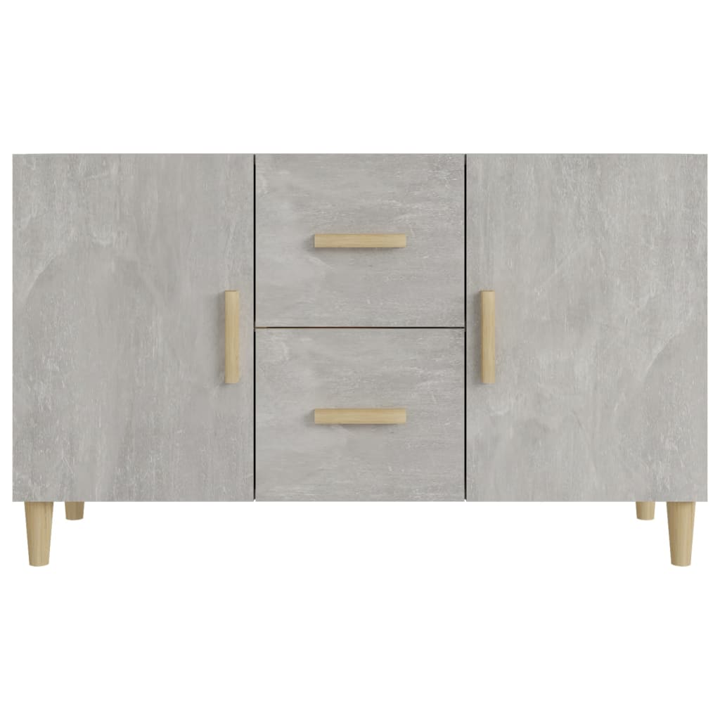 Vidaxl Komoda, Szarość Betonu, 100X36X60 Cm, Materiał Drewnopochodny