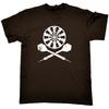 Darts Crossbones Mens Funny Novelty T Shirt Top