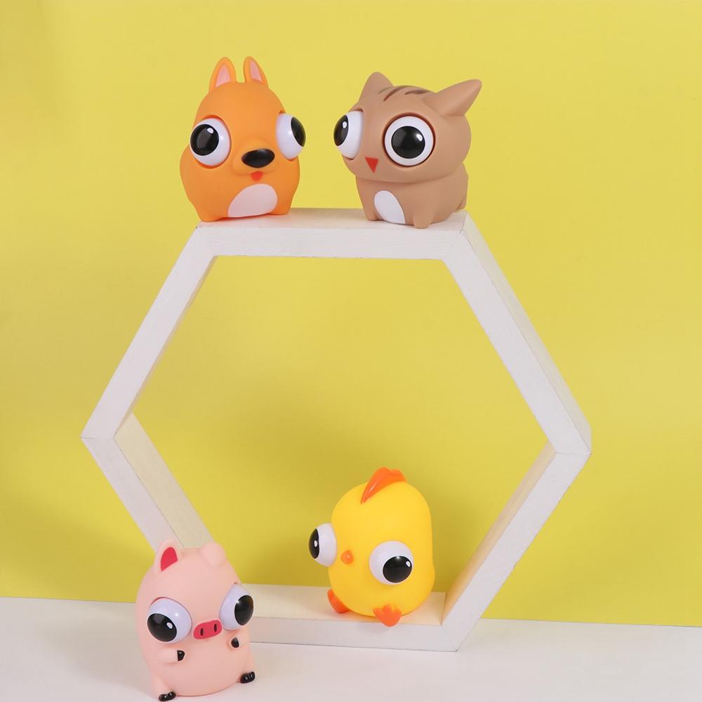 Soft Pop Stisk oka Senzorické hračky Pomalý odskok Zvířecí hračka Uvolnění stresu Hračka pro štěně Dospělý