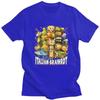 Italienisches Brainrot Meme Charaktere Design T-Shirts 100% Baumwolle T-Shirts Shirt Streetwear Rundhals T-Shirt Lässige Kurzarm T-Shirts