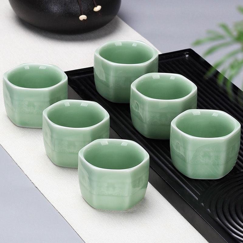 Household Kung Fu Teacup 1 pack ceramic single tea cup purple sand celadon white porcelain bone china tea bowl accessories tea cup