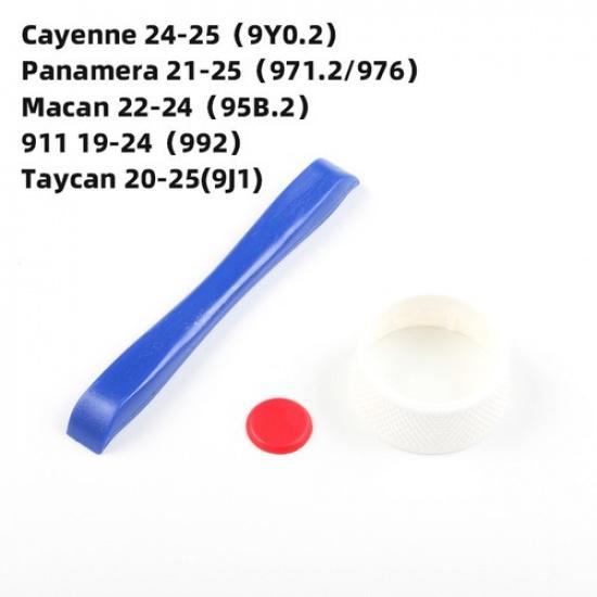 1x Colorful ABS Car Steering Wheel SC Knob Upgrade Change For Porsche 718 Macan