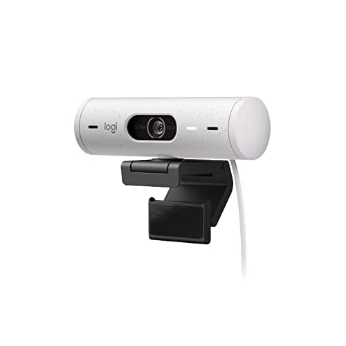 Logitech Webcam Full HD 1080P Auto Focus Automatic Light Correction Noise Reduction Microphone Wide Viewing Angle 90 Degree Privacy Shutter Brio 500 C