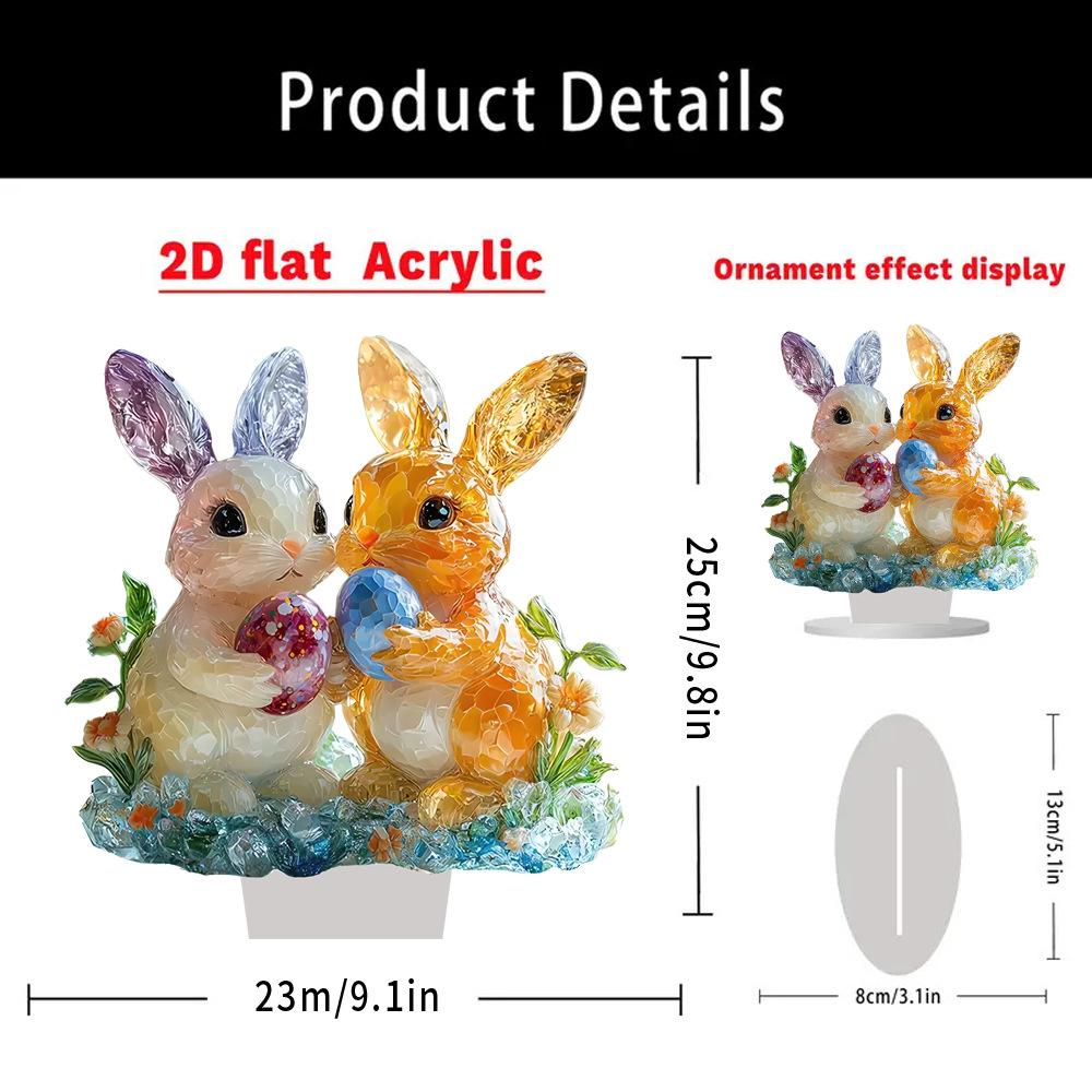 Cute and Exquisite Rabbit, Alec, Study Office, Living Room Decoration, Waterproof and Wear-resistant, Desktop Ornaments, Decorative Items