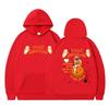 Unisex Hooded Sweatshirt With Astronaut Print Loose Fit Casual Sportswear Men Women Teens