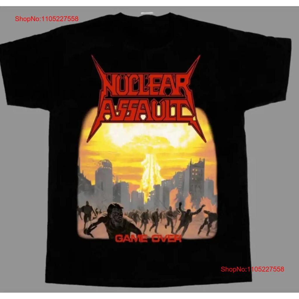 Nuclear Assault Game Over Katoenen T-shirt S 5xl Wa374 Vintage Unisex Lichtelijk Veelzijdig Rekbaar Mode Grafisch