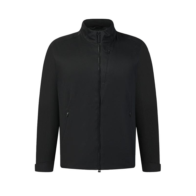 FILA Golf Series Minimalist Stylish Classic Casual Sports Versatile Comfortable Warm Cotton Jacket Men jackets Deep-Black A11M615916FBK