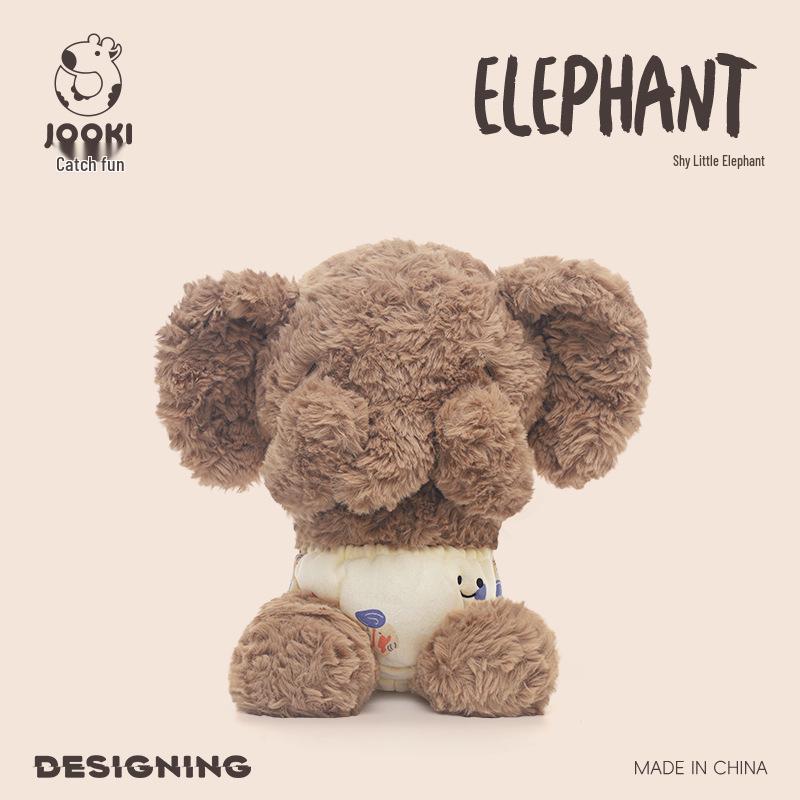 Charming New Year Elephant Plush Toy - Cute Sleeping Pillow, Stuffed Animal Doll, Ideal Birthday Gift for Girls